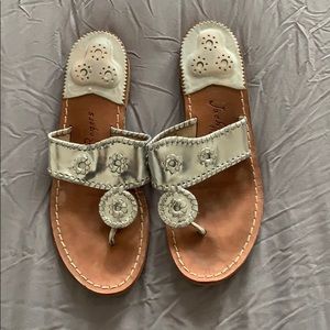 Silver Jack Rogers Sandals